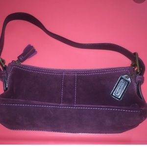 Coach Hamptons Suede Soft Demi Zip Bag E04S-7470